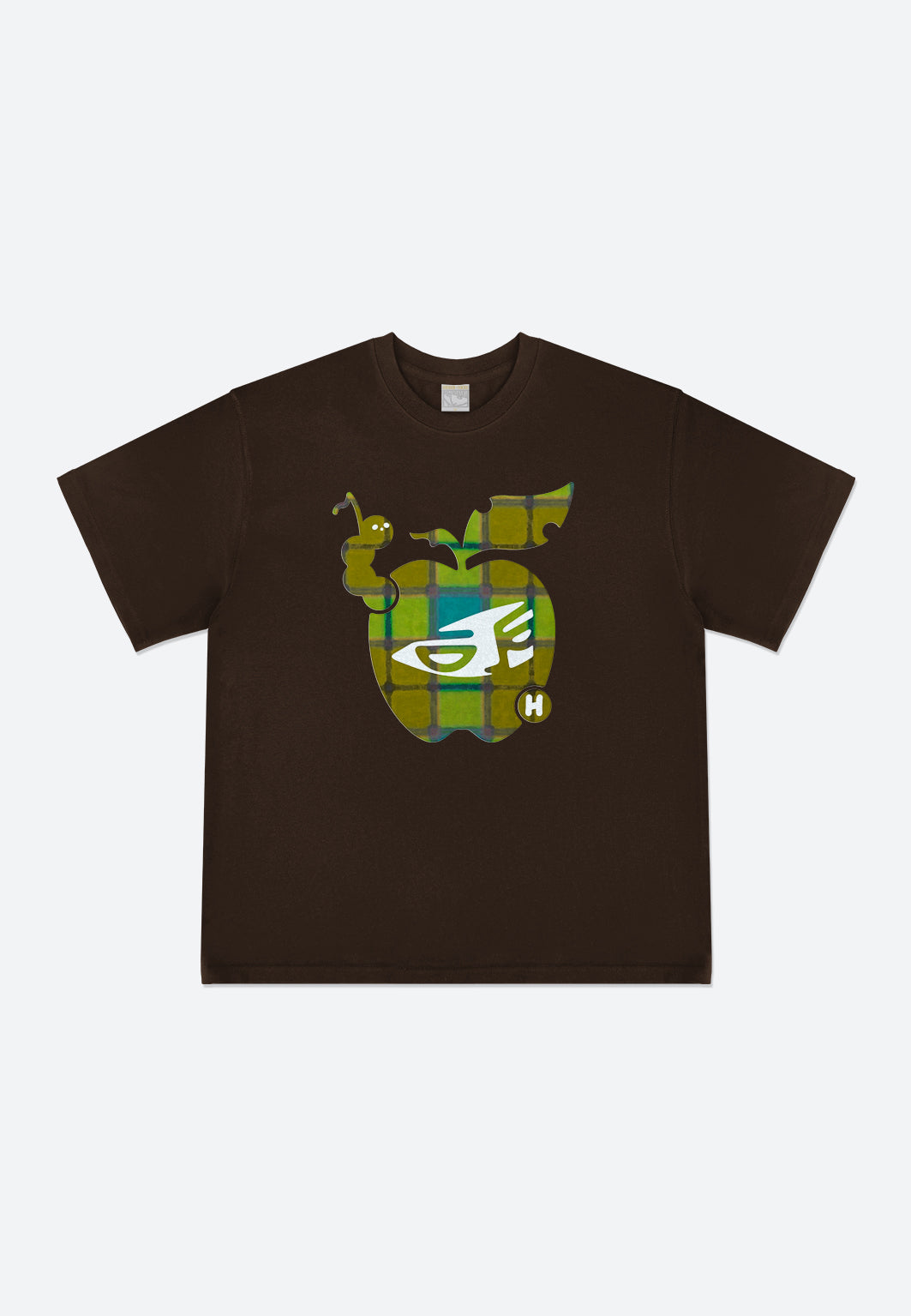 T-SHIRT POMME CACHÉE - Brown / S